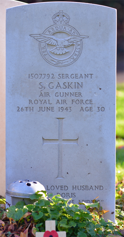 Sgt Stanley Gaskin<br/><br /><br />died June 26th, 1943